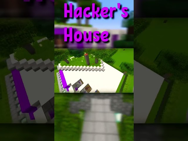 #shorts What?! Hacker’s House ?! Unbelievable ! #minecraft