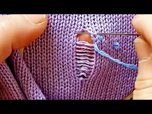 Easiest Way to Repair Missing Stitches in a Knitted Sweater at Home Yourself