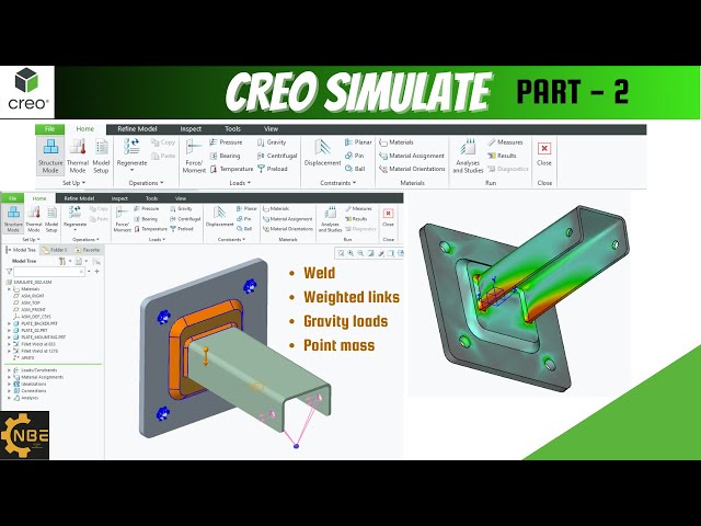 CREO SIMULATE - Static Structural Analysis For Beginners