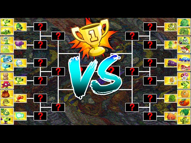PvZ 2 BIG Tournament  - Who Will Win? - Plant vs Plant Challenge