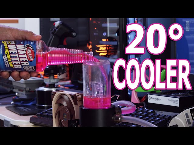 Super Coolant Claims To Lower Temps by 20° | Custom Water Cooling With WATERWETTER
