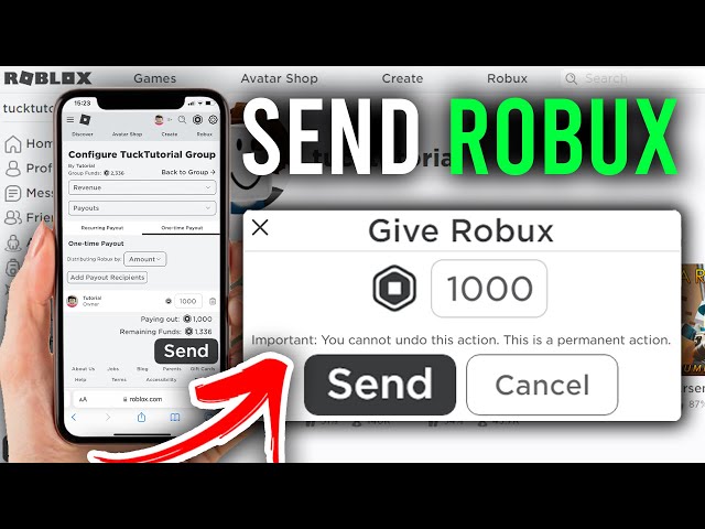 How To Give Robux To Friends Mobile (Guide) | Send Robux On Roblox Mobile