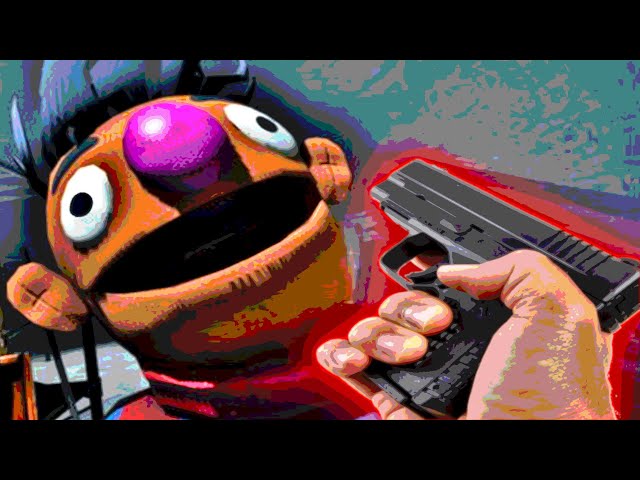 sesame street but it's a horror game
