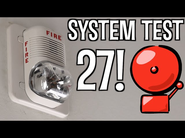 Garage Fire Alarm System Test 27 | System Sensor!