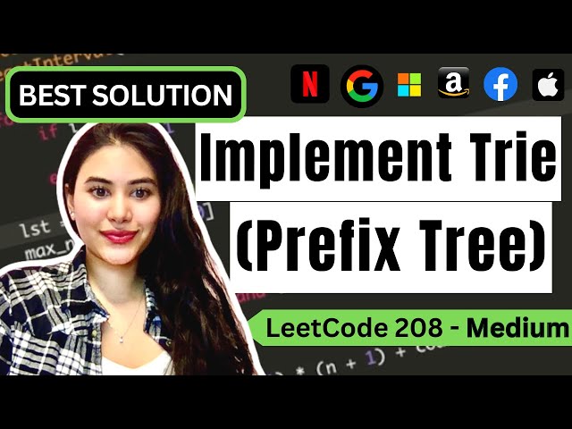 Implement Trie (Prefix Tree)  - LeetCode 202 - Python