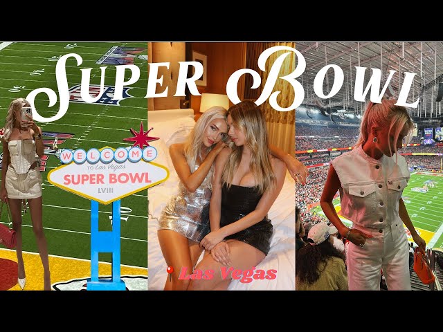 SUPER BOWL LVIII VLOG: come with me to las vegas (parties, outfits, & game day!)