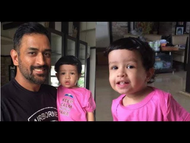 Cricketers wife and children - MS Dhoni Baby Girl Ziva Dhoni