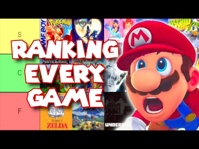 Tier List of EVERY Video Game I've EVER PLAYED!
