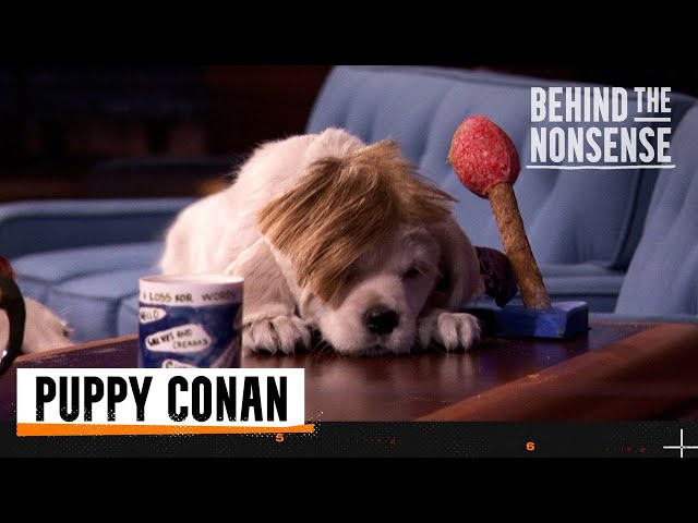 Behind The Nonsense: Puppy Conan | Team Coco