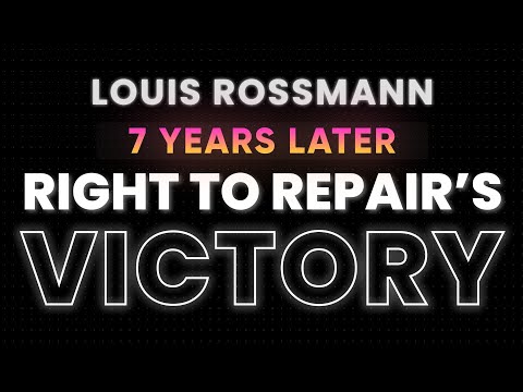 Right to Repair bill PASSES - 7 years of work FINALLY GOT SOMEWHERE!