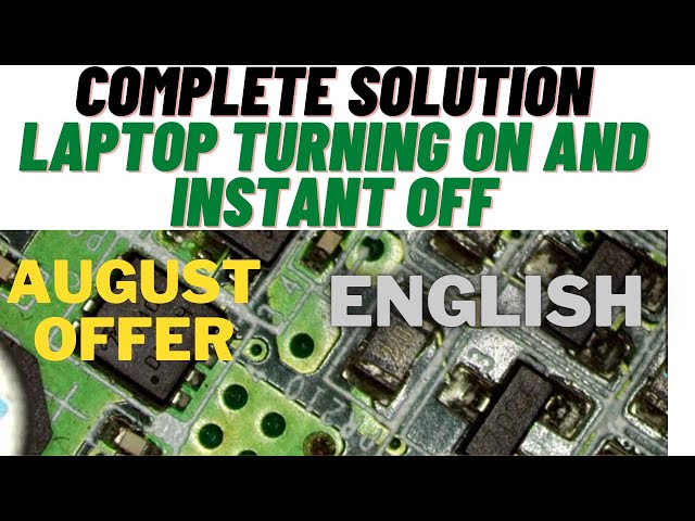 Laptop Motherboard ON and instant OFF Complete Solution | English |Lenovo y560 |August Offer |Laptex