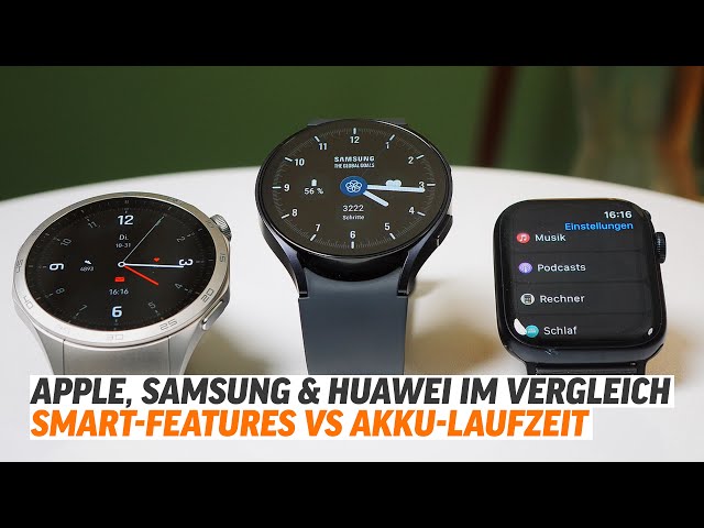 Smartwatch Vergleich – Apple Watch Series 9 vs Samsung Galaxy Watch 6 vs Huawei Watch GT 4