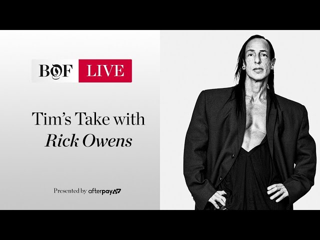 Tim's Take with Rick Owens | #BoFLIVE