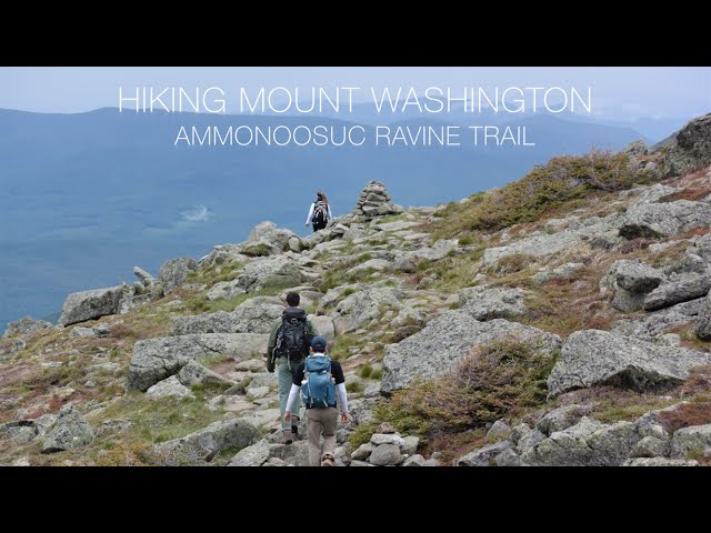 Hiking Ammonoosuc Ravine Trail up Mount Washington