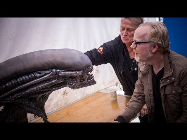 Adam Savage Meets Alien: Covenant's Xenomorph Animatronic!