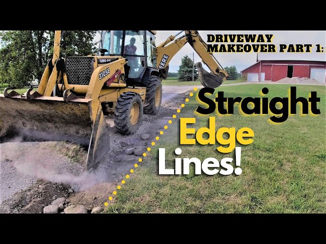 The Secret to Cutting Straight Driveway Edges: Driveway Makeover PART 1