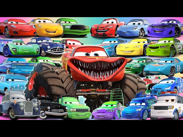 Looking For Disney Pixar Cars Lightning Mcqueen, Sally Carerra, Flo, Charlie