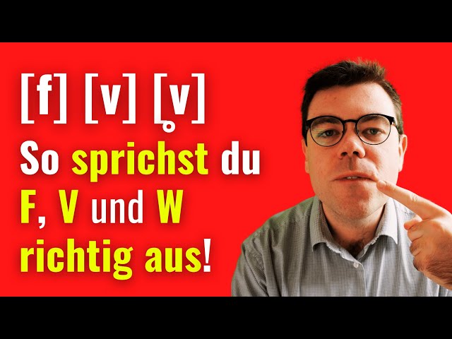 Aussprache üben: F, V und W | Akzentfrei Deutsch sprechen | 60 Sekunden Deutsch