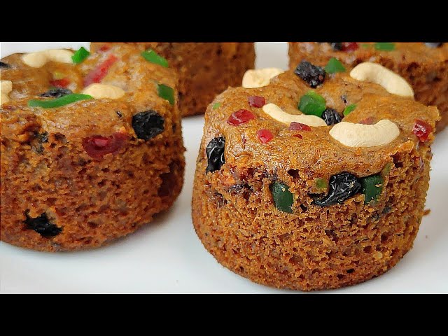 Christmas Special Fruit Cake| Eggless Plum Cake In Katori|Last Minute Plum Cake|Wheat Fruit Cake
