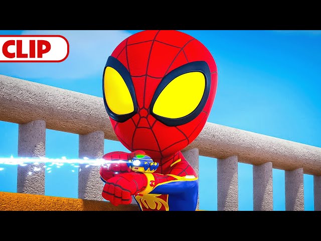 Spin and Ghost Spider Turn Invisible 👀 | Marvel's Spidey and his Amazing Friends | @disneyjunior