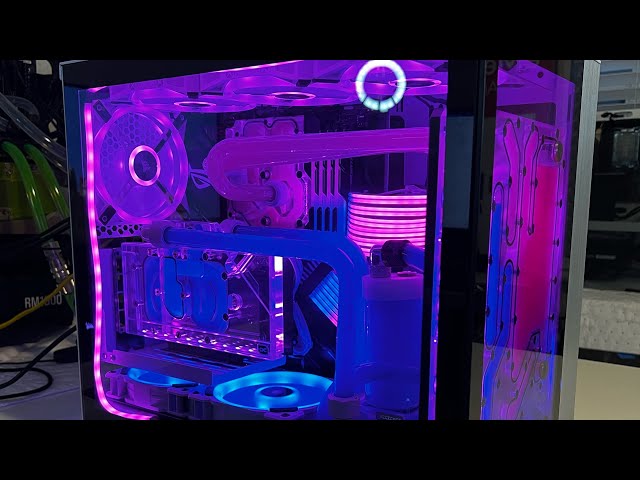 Two water cooling loops in one PC - Time Lapse Build