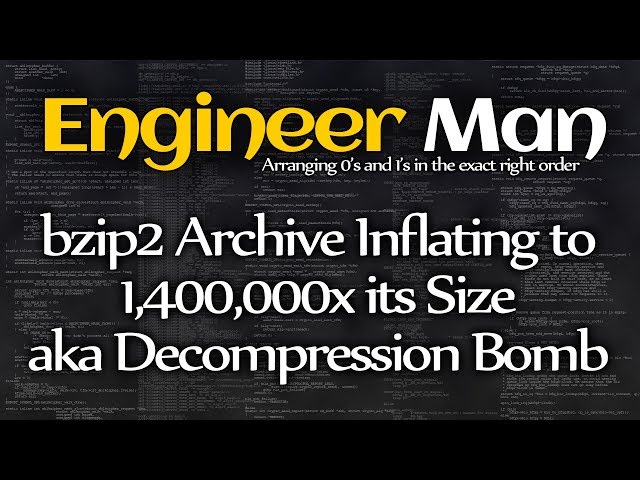 bzip2 Archive Inflating to 1,400,000x its Size aka Decompression Bomb