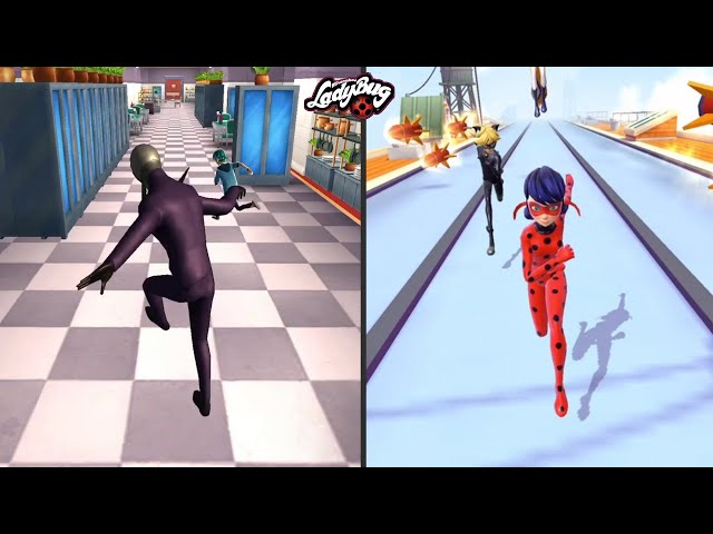 Miraculous Ladybug e Chat Noir 🐞  It’s time to battle, run & jump: HAWK MOTH Against LADY BUG!