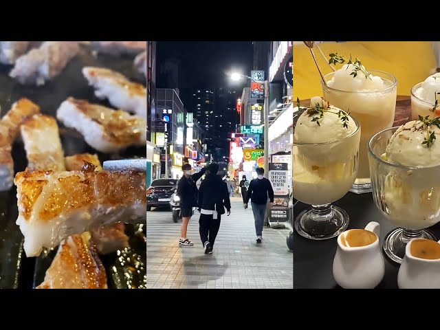 Khám phá phố đi bộ về đêm ở Hàn Quốc | KÊNH CỦA KEM