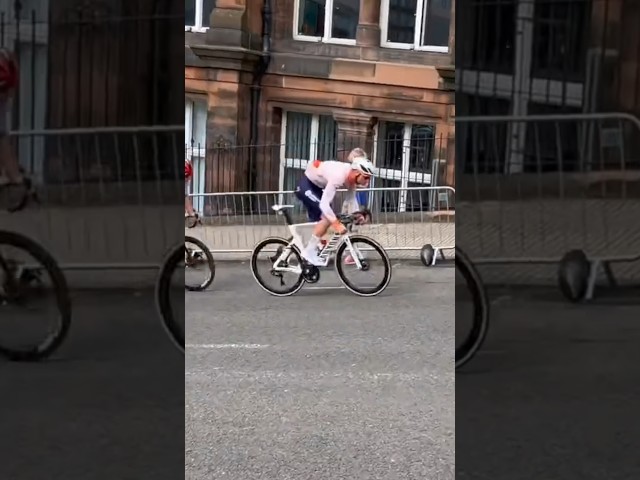Van der Poel making steep look flat 🚀 #shorts #cycling