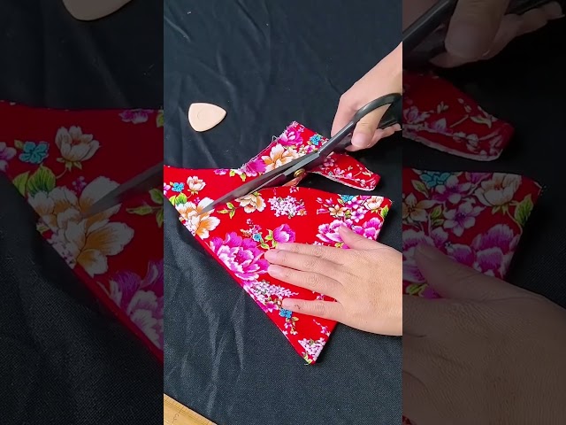 Use fabric to cut out clothes