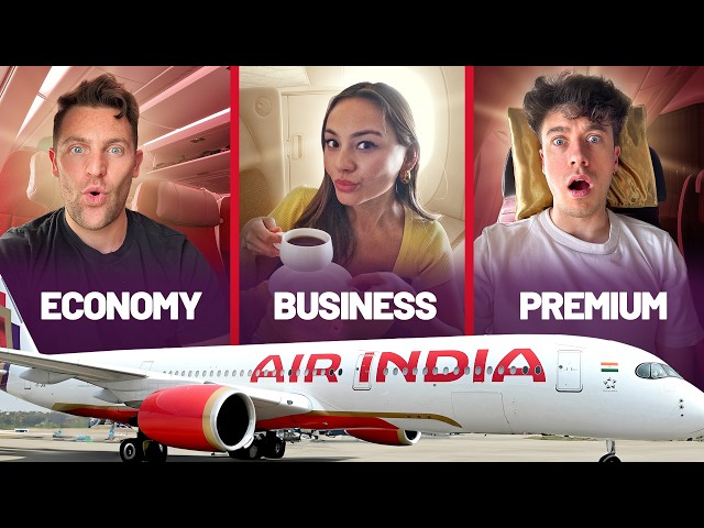 BRAND-NEW Air India A350 HONEST Review: Business Class, Premium, Economy