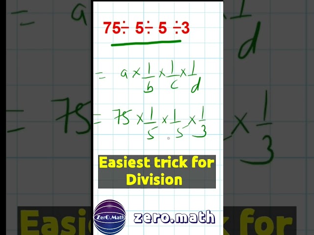 how to divide #maths #mathtricks #division #shorts #howto