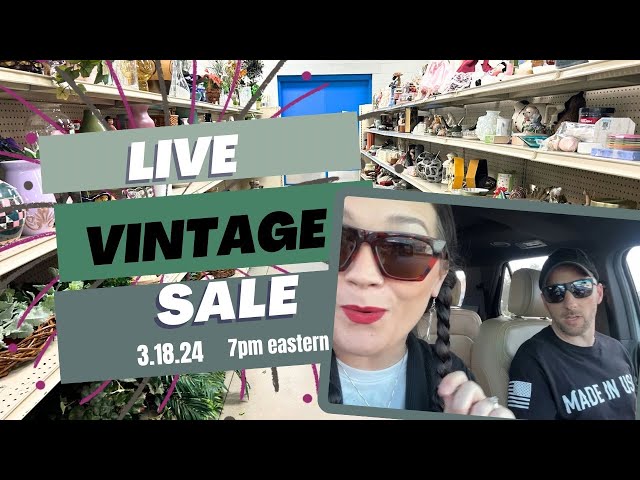 LIVE ! Vintage Home Decor Sale :-)