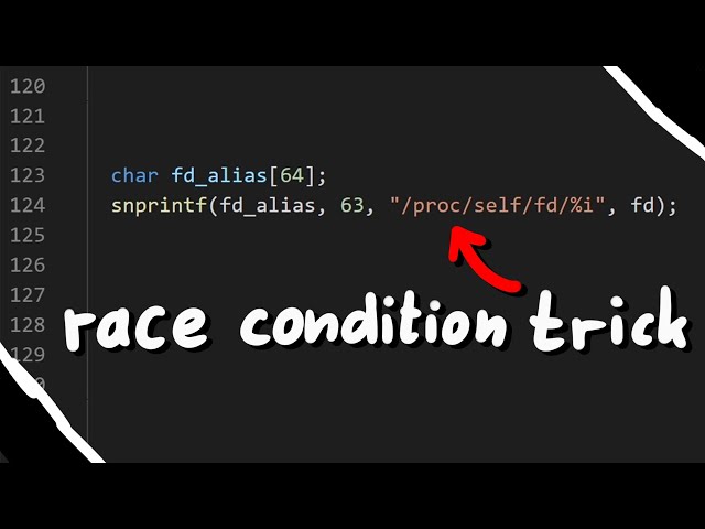 Race Condition Trick /proc/self/fd