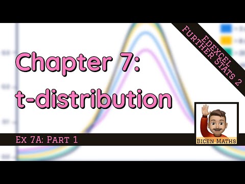 Chapter 7: t-distribution 📈 (Further Statistics 2)