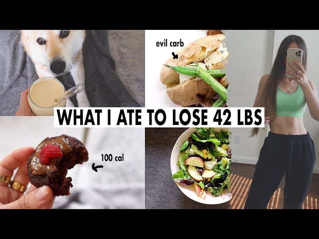 WHAT I ATE TO LOSE 42 LBS | WEIGHT LOSS MEAL PLAN FOR WOMEN | 6 meals & snacks (healthy recipes)