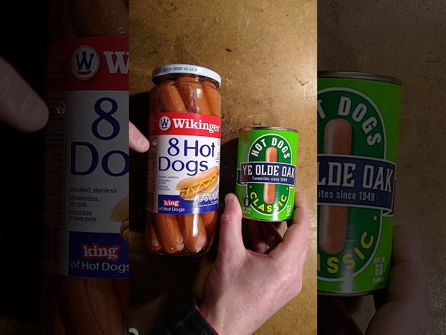 Hot dogs in cans or jars?
