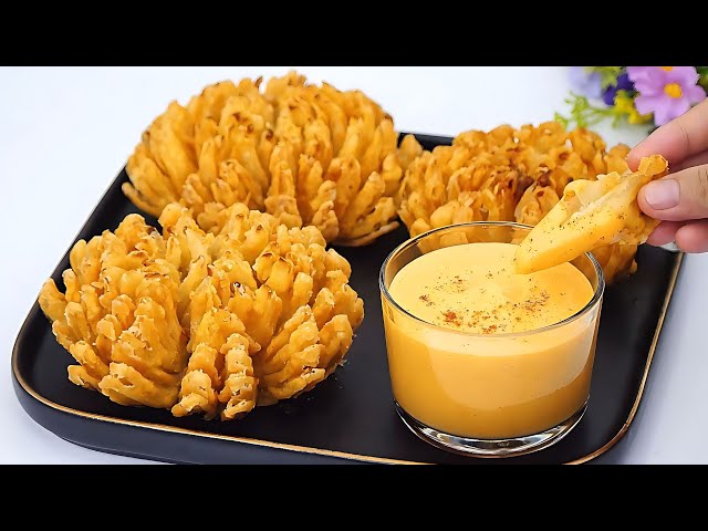 I've never eaten onions that are so delicious! Fried onion recipe with cheese sauce