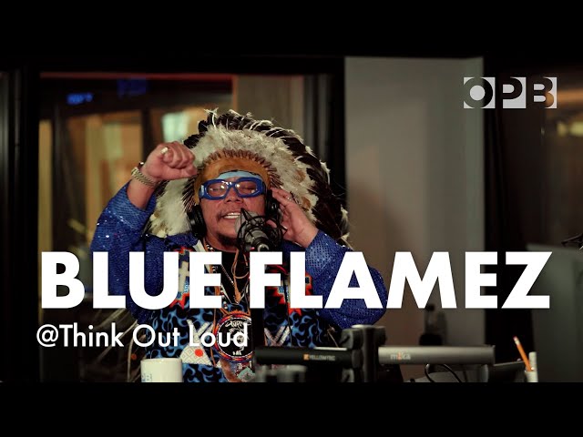 Hip hop artist Blue Flamez performs "Hands to the Sky" & "Beam Me Up" and more on Think Out Loud