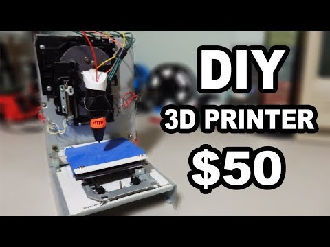 DIY 3D Printer From Cd Drives