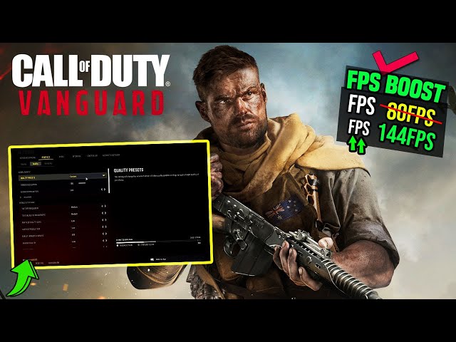 VANGUARD BEST SETTINGS! Call Of Duty Vanguard Dramatically increase performance & FPS with any setup