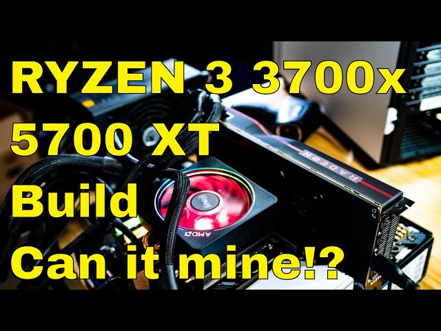 Ryzen 7 Gen 3 3700x Full Build with 5700XT - Does it mine? Recap of 2h+ Livestream in 12m