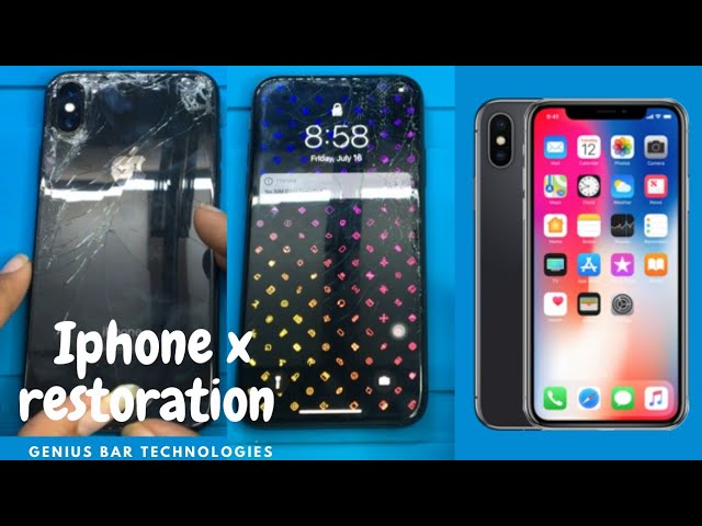 iphone x broken cracked screen restoration by Genius Bar Technologies