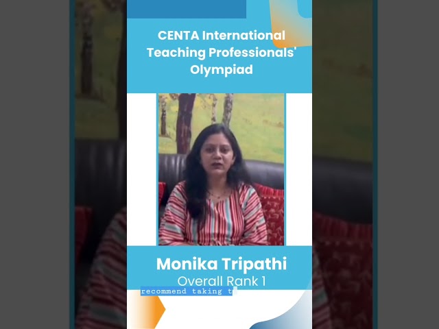 Monika Tripathi shares her CENTA International TPO experience!✨