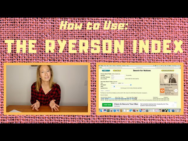 How to Use: The Ryerson Index