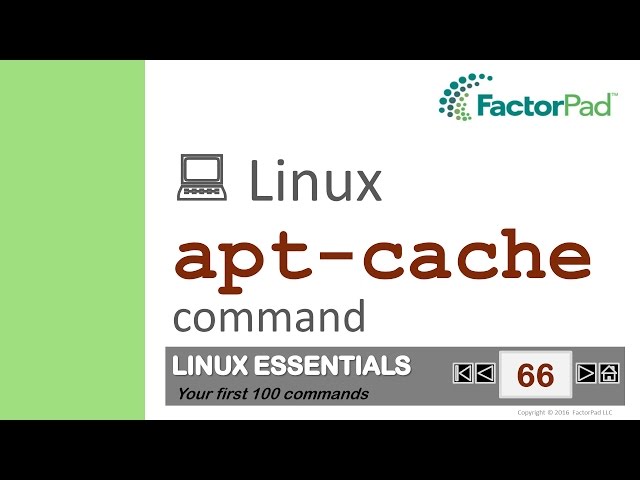 Linux apt-cache command summary with examples