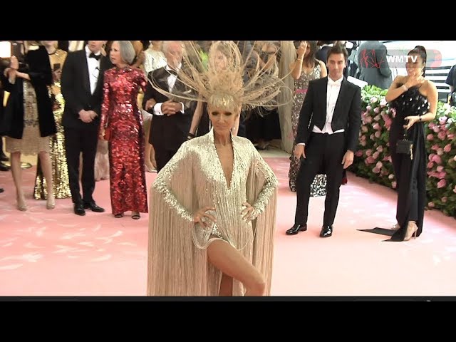 Celine Dion arrives at 2019 Met Gala Red carpet