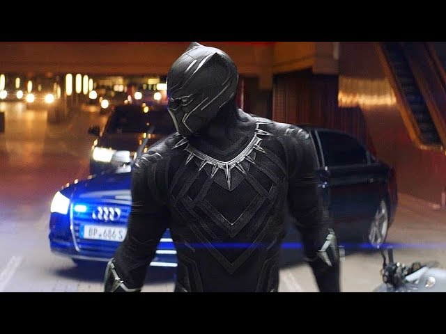 Black Panther Chase Scene - Captain America: Civil War (2016) Movie CLIP HD