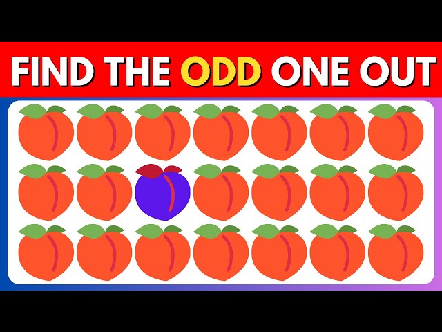 Spot the ODD Emoji ❗ Can You ?  🤔 Emoji Quiz
