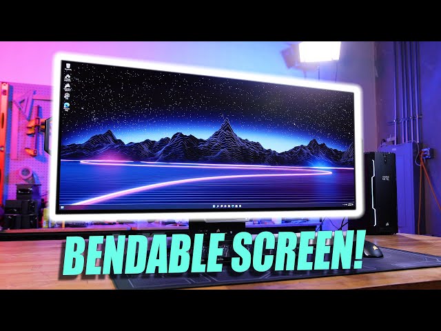 The Bendable OLED PC Monitor has ARRIVED!